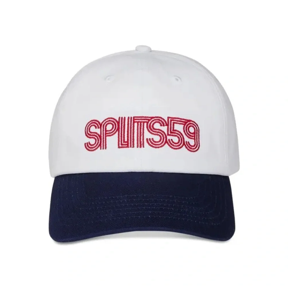 Splits59 White and Navy Two-Tone Logo Baseball Cap